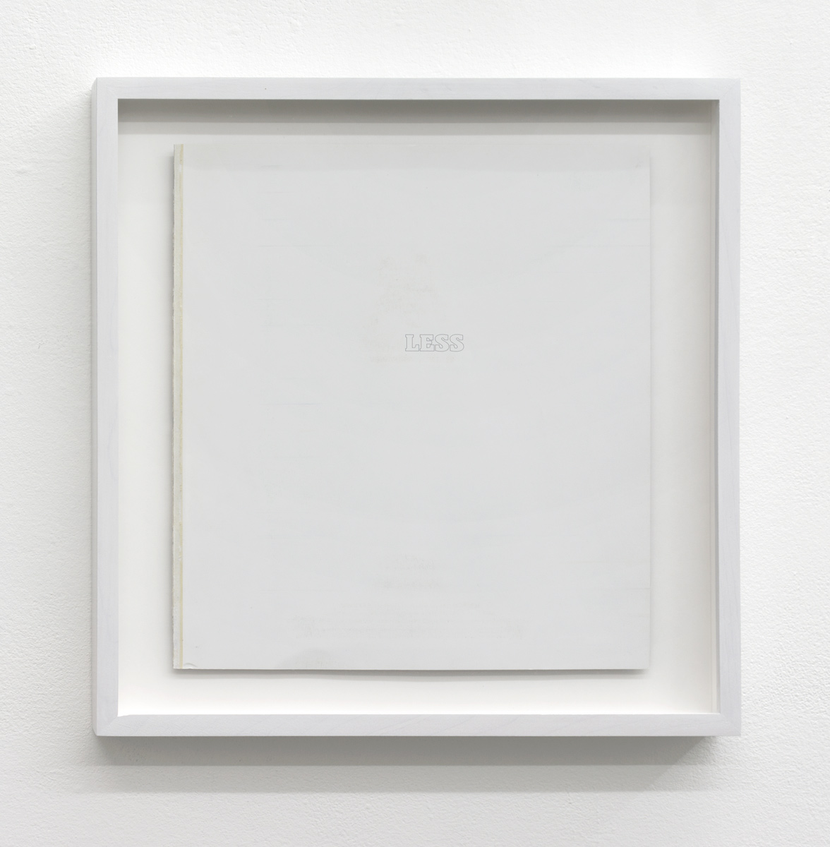 Peter Freitag - Sanded Typo -- "LESS"