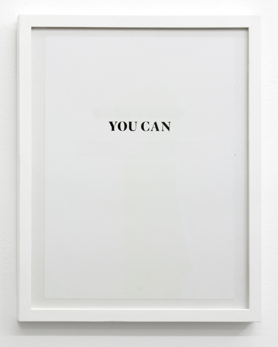 Peter Freitag - Sanded Typo -- "You Can"