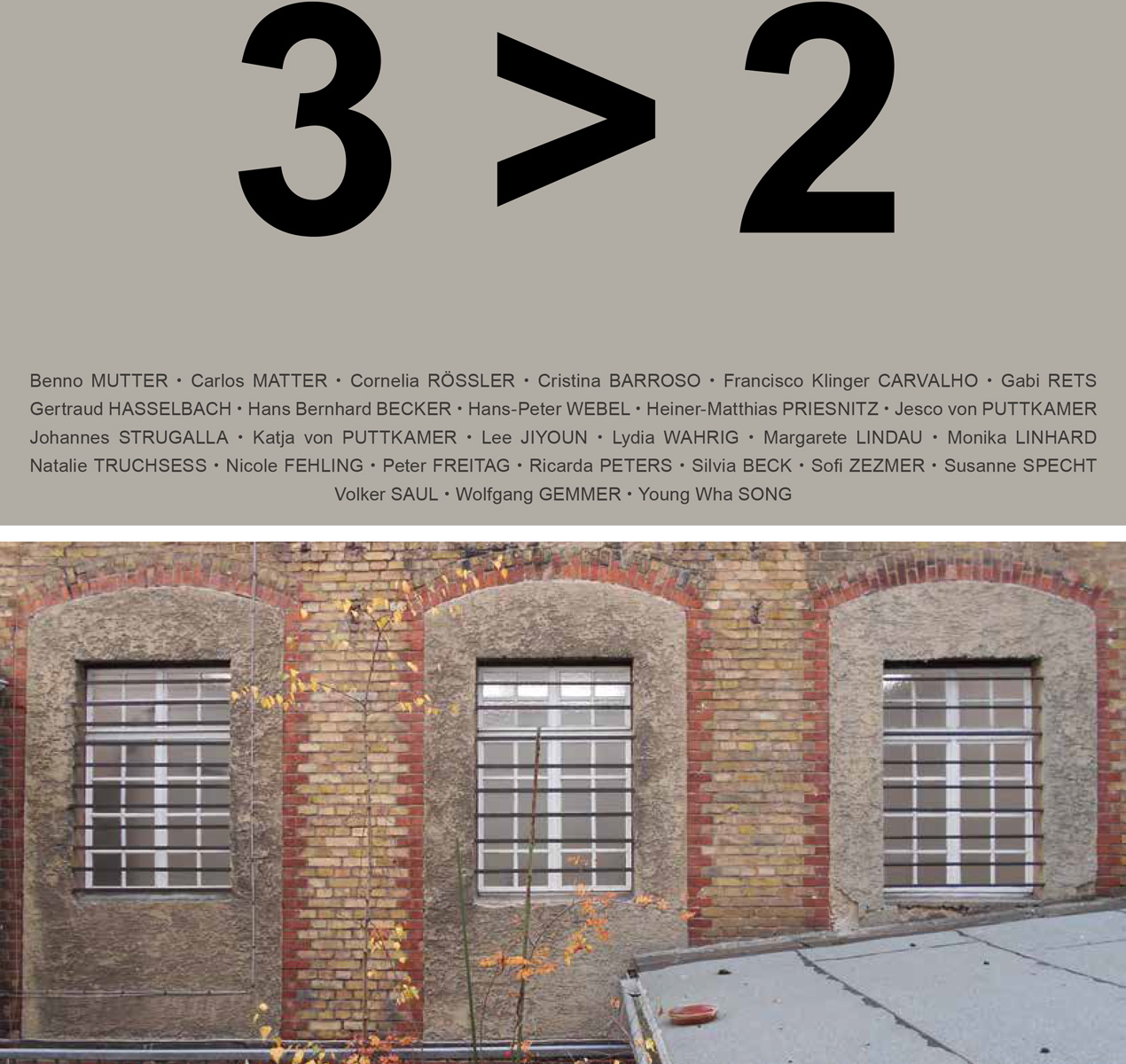 Ausstellung " 3>2" - Galerie Hafemann, Wiesbaden -Gruppenausstellung